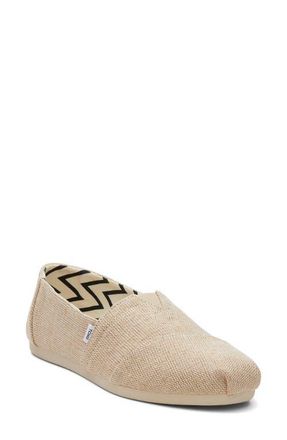 Toms Alpargata Slip-On in Natural Tan at Nordstrom, Size 5.5