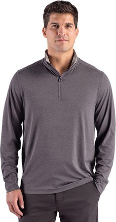 Cutter & Buck Forge Recycled Four-Way Stretch Mens Big & Tall Quarter Zip Pullover