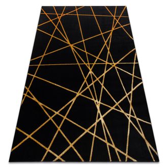 RugsX RugsX Gloss Rug in Black | Size: 140 cm x 190 cm