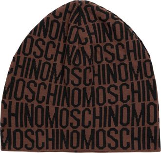 Moschino Muts - Dames - Hoeden - Bruin - ONE Size - Wol - Accessoires