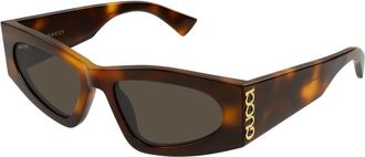 Gucci Sunglasses, unisex, Brown, Size: 54 MM Cat-eye Sunglasses
