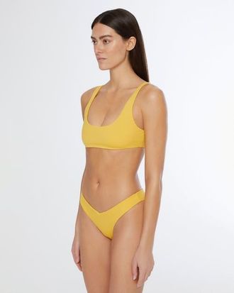 Onia Scoop Bikini Top in Burnt Sun at Nordstrom, Size X-Small