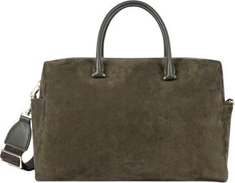 Lancaster Bolso Tote Cube de ante - Bags - Mujer - Verde - ONE SIZE