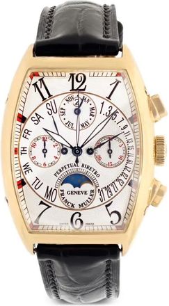 Franck Muller Cintr&eacute;e Curvex Biretro 47mm - Bianco