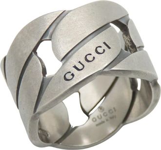Gucci Silver Silver 925 Band Ring (Pre-Owned)