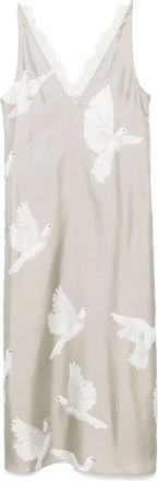 Stella McCartney Abito lungo smanicato - Grigio