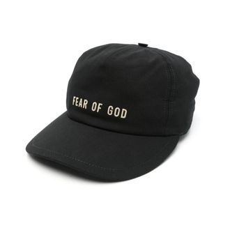 Fear of God Caps, male, Black, Size: ONE SIZE Black Logo Embroidered Wide Brim Cap
