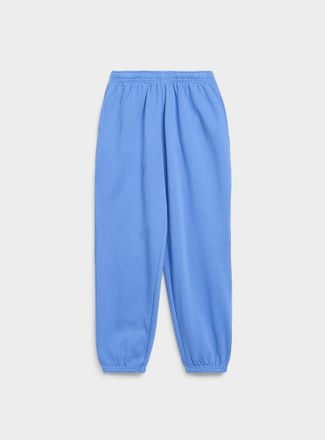 Twik Womens Solid cotton-fleece loose joggers