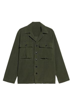 Fortela Solomon Corduroy Overshirt in Green at Nordstrom, Size 54 Eu