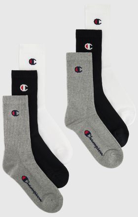 Champion Tennissocken CHAMPION, Damen, Gr. 35-38, schwarz-weiss (2x grau, 2x wei&szlig;, 2x schwarz), Obermaterial: 100% Baumwolle, Socken Tennissocken, f&uuml;r Erwachse