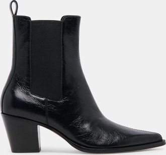 Dolce Vita Shadie H2O Boots Black Leather Waterproof Bootie HAWK397