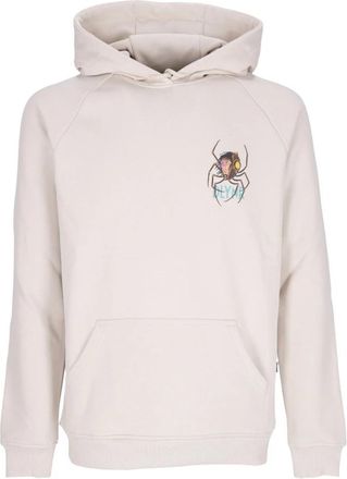 Dolly Noire Jorogumo Spider Hoodie Beige Moonbeam - Heren - Hoodies - Beige - L - Katoen - Hoodies & sweatvesten