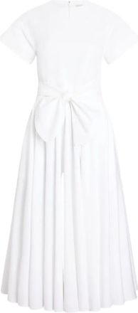 Patou Short Sleeves Midi Knot Dress