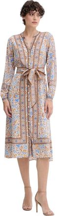 Hale Bob Zijden overhemdjurk - Dames - Shirt Kleedjes - Veelkleurig - XL - Kleedjes