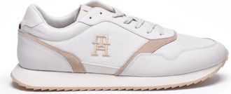 Tommy Hilfiger Runner Evo Sneakers - Heren - Sneakers - Wit - 48 EU - Leer - Schoenen