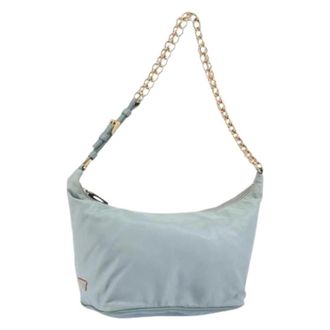 Prada Pre-owned Mini Bags, female, Blue, Size: ONE SIZE Pre-owned Vintage Mini Shoulder Bag