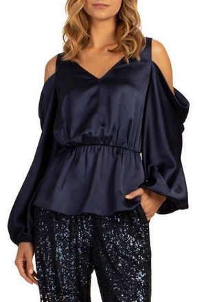 Trina Turk Milky Way Cold Shoulder Top in Night Sky at Nordstrom Rack, Size X-Large