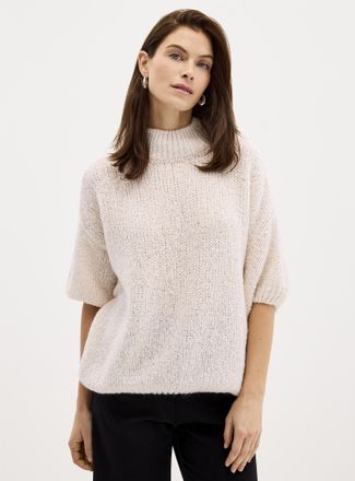 Contemporaine Womens Wool & mohair mock-neck sweater Exclusive collection from Italy