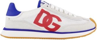 Dolce & Gabbana Schoenen, Dames, Veelkleurig, 39 EU, Kussen Sneaker Wit/Multi