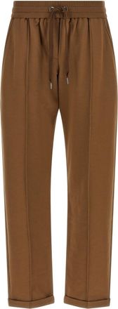 Brunello Cucinelli Brown Relaxed Drawstring Pants