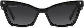 Dsquared2 Sunglasses Icon 0026/S 8079 O Black/Dark Gray Women