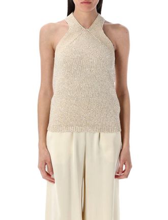Fabiana Filippi Sequined Knitted Top