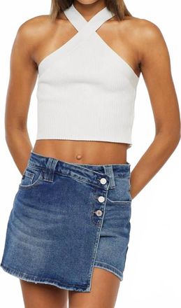 Kancan Denim Skorts In Blue