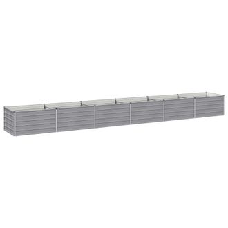 vidaXL Cama De Jard&iacute;n Elevada Gris 600 X 80 X 55 Cm Vidaxl