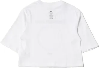 Msgm Graphic Cotton T-Shirt - White