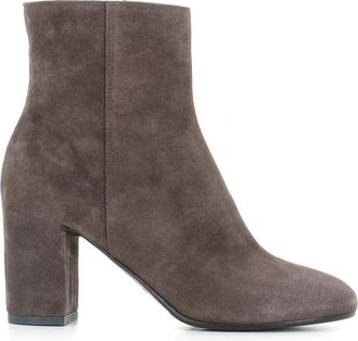 Del Carlo Axis Ankle Boot - Dames - Laarzen met Hak - Grijs - 39 EU - Leer - Schoenen