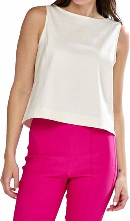 Sara Campbell Weston Sleeveless Top In Oyster