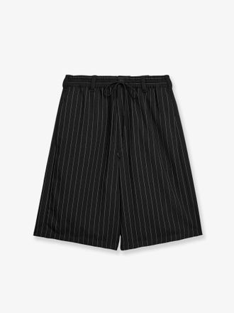 Yohji Yamamoto Pinstriped fabric bermuda shorts - ADIDAS Y-3 - gender_Man