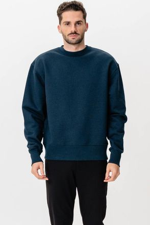 Perform Collection Zware ronde hals - gem&ecirc;leerd marineblauw