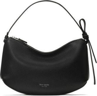 Kate Spade New York loop pebble leather shoulder bag in Black at Nordstrom