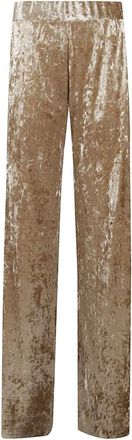 Forte_Forte Dames, Broeken, Bruin, Maat: XS Poliester