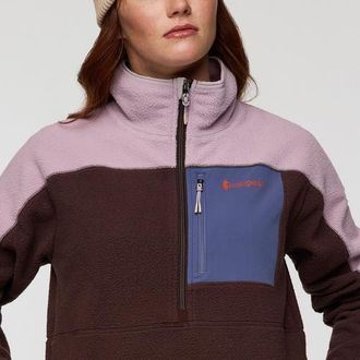 Cotopaxi Abrazo Fleece Half-Zip Jacket - Womens in Quartz And Coffee at Nordstrom, Size Xx-Large
