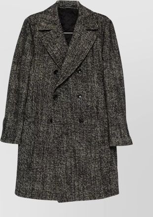 Tagliatore long sleeve coat notched lapels pockets
