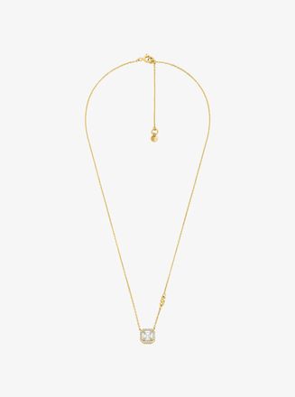Michael Kors Precious Metal-Plated Sterling Silver Pav&eacute; Necklace