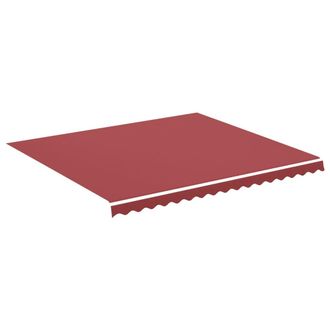 vidaXL Tela De Repuesto Para Toldo Rojo Burdeos 4x3,5 M Vidaxl