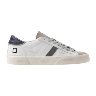 D.A.T.E. Sneakers, male, White, Size: 10 US Urban Low-Top White Sneakers