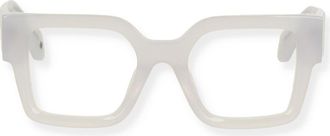 Off-white 50mm Square Optical Frames in Light Grey at Nordstrom Rack