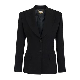 Elisabetta Franchi Dames, Jassen, Zwart, Maat: S