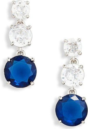 Nadri Cubic Zirconia Triple Drop Earrings in Rhodium at Nordstrom Rack