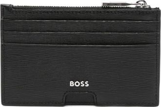 BOSS Portacarte con zip - Nero
