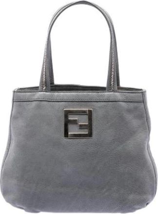 Fendi Pre-owned Tote Bag - Dames - Vintage Handtas - Grijs - ONE Size - Leer - Vintage