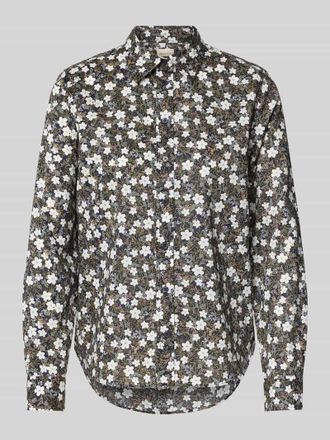 GANT Regular Fit Hemdbluse aus reiner Baumwolle mit Kellerfalte in Hellgruen, Gr&ouml;&szlig;e 40