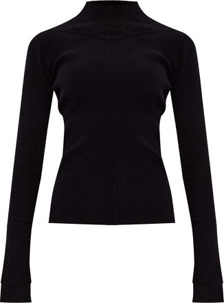 Victoria Beckham Top a coste - Nero