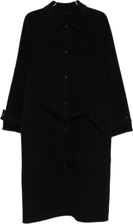 Closed Wool Belted Coat