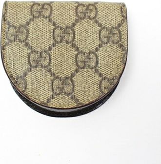 Gucci Beige Brown Gg Pvc (Pre-Owned)