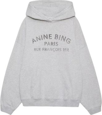Anine Bing Harvey Sweatshirt - Dames - Hoodies - Grijs - XS - Hoodies & sweatvesten